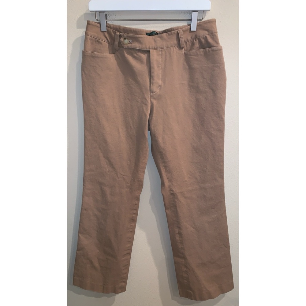 Ralph Lauren Adele Camel Trousers Women’s Size 10